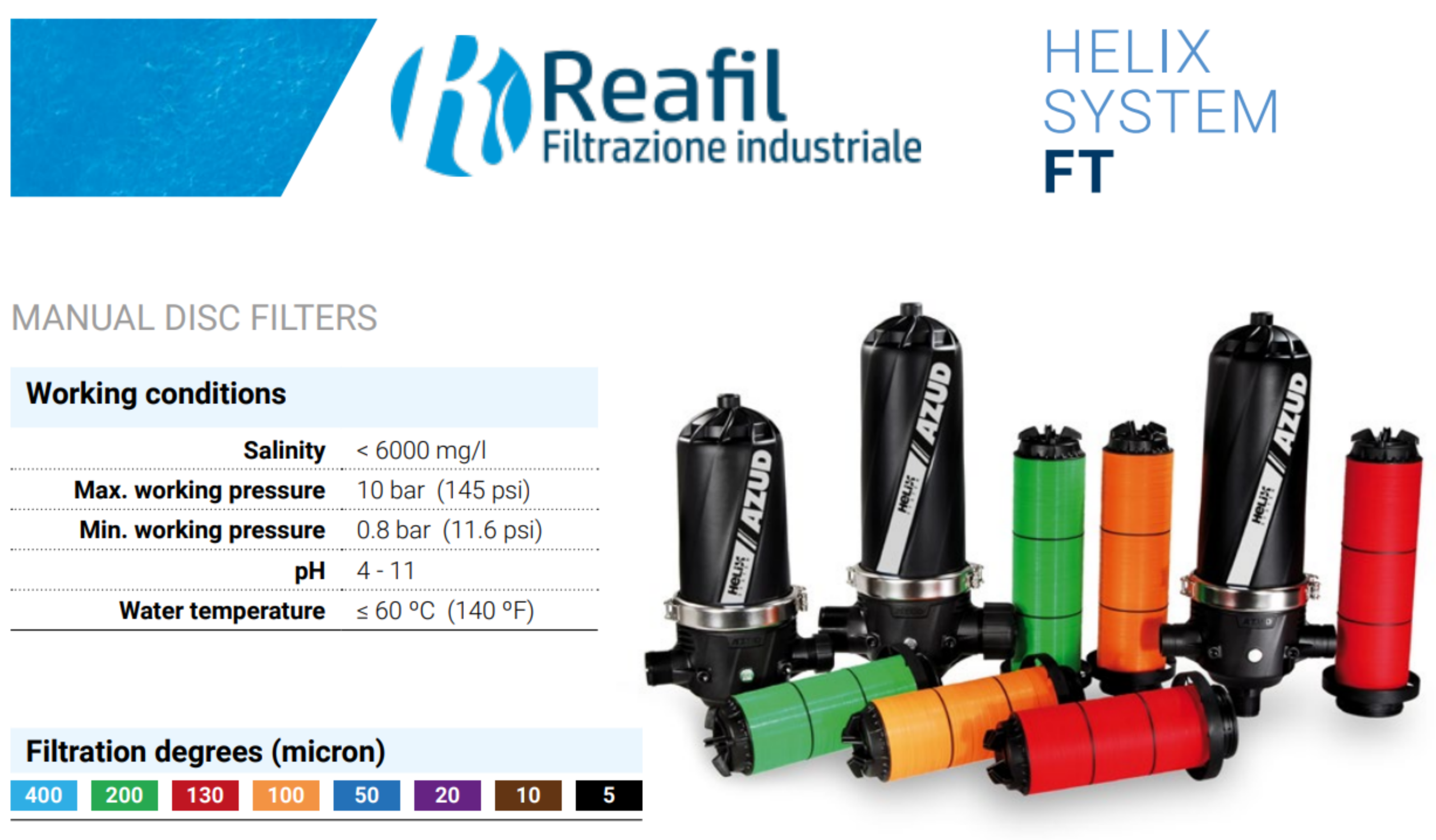 FILTRI A DISCHI MANUALE Archivi - REAFIL