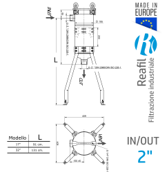 CAD FILTRO A SACCO AISI 316 RE FBF 2 POLLICI